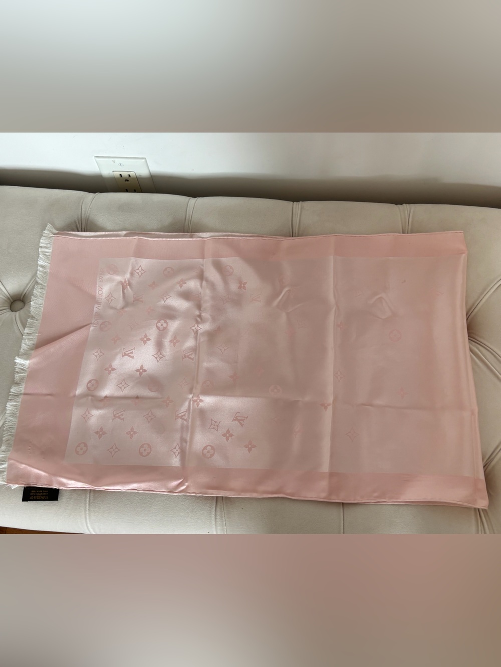 Louis Vuitton 100% silk scarf